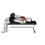 dumbbell around pullover demonstration