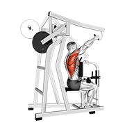 نمایش حرکت lever one arm lateral high row